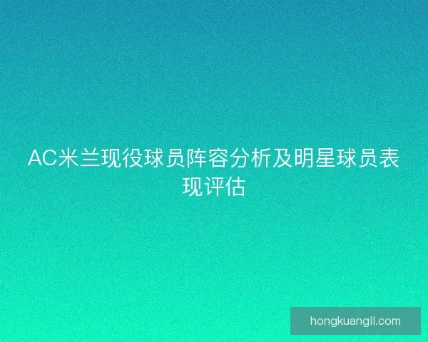 AC米兰现役球员阵容分析及明星球员表现评估